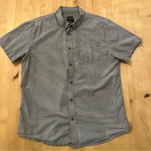 Prana Gray Casual Button-Down Shirt